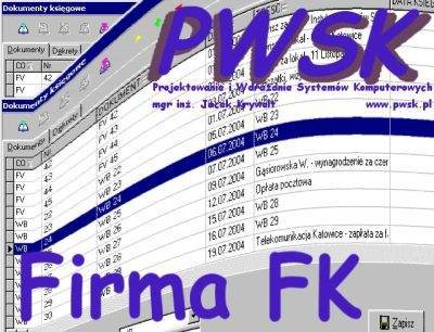 Program finansowo-księgowy Firma FK, programy, systemy