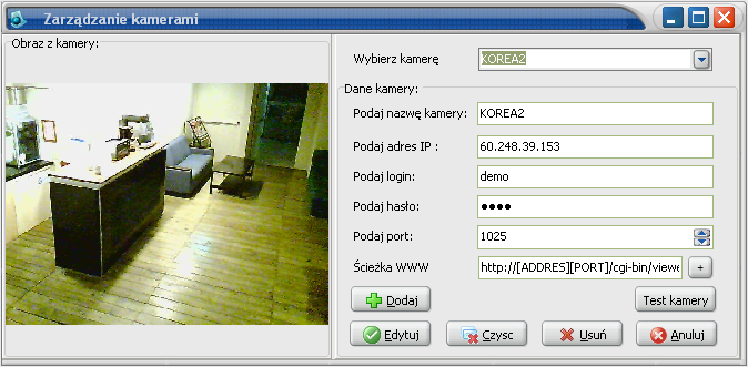  kamera kontrola dostępu