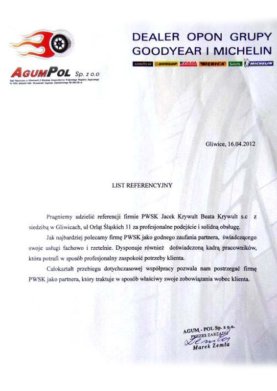 rekomendacja AgumPol