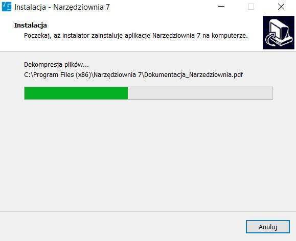 Postęp instalacji