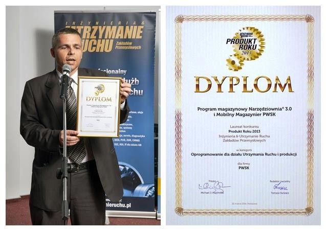 Program Narzędziownia, Mobilny Magazynier, Produkt Roku 2013 Utrzymanie Ruchu