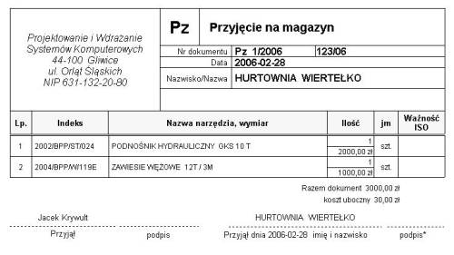 Wygeneruj Wz r Dokumentu Przych d Zewn trzny Pz Ca kiem Za Darmo 
